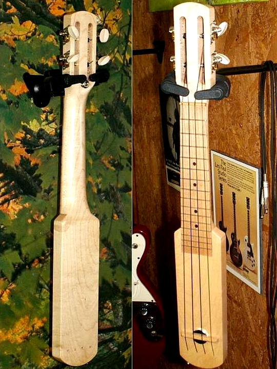 The electric ''Stawstick'' - one of the rarest of Canadian luthier Don Stawski's instruments 